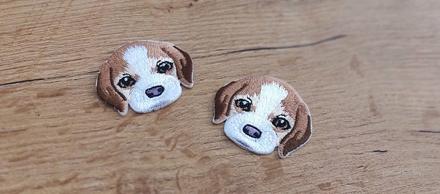 Nažehľovačka- psík - 2 kusy, 