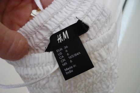 Biele letne saty, h&m,36