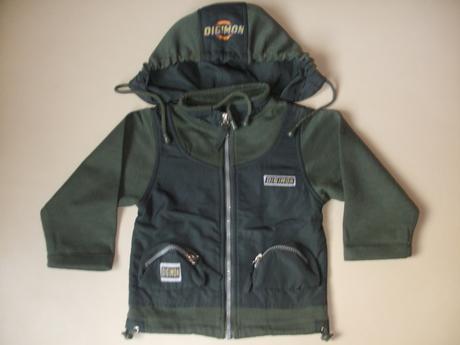 Mikina na zips s kapuckou, 98