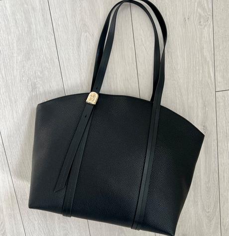 Furla shopper tote čierna / zlatá large, originál, furla