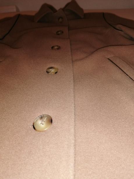 Flaušový svetlý kabát, m