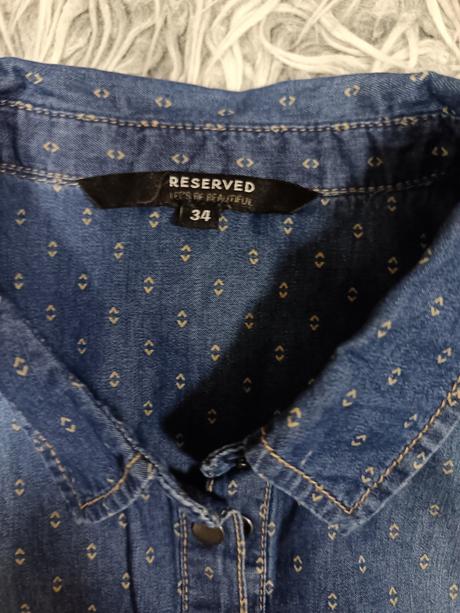 Riflová vzorovaná košeľa, reserved,34