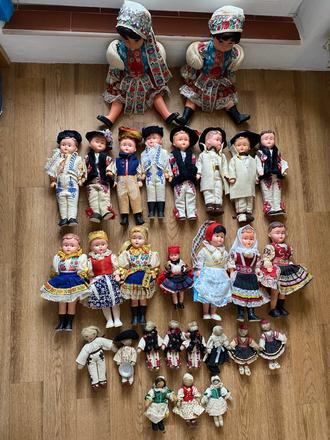 Starožitné historické ľudové bábiky, 