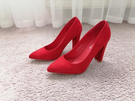 Damske červené lodičky, 37