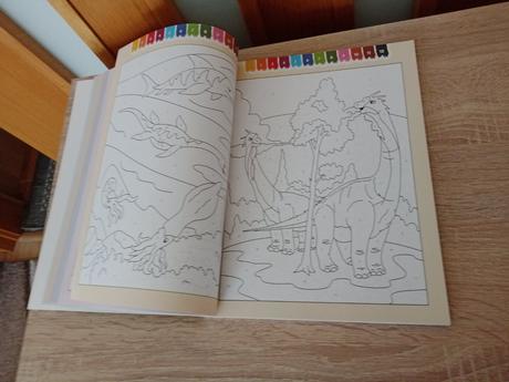 Maľovanie podľa čísel -dinosaury, 
