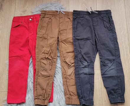 Nohavice 3ks, h&m,104