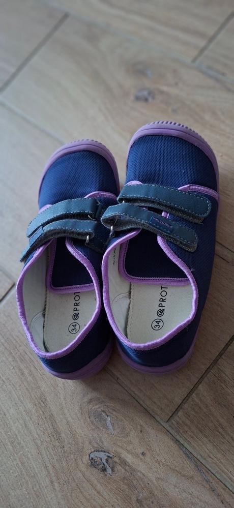 Prezúvky plátenky barefoot, protetika,34