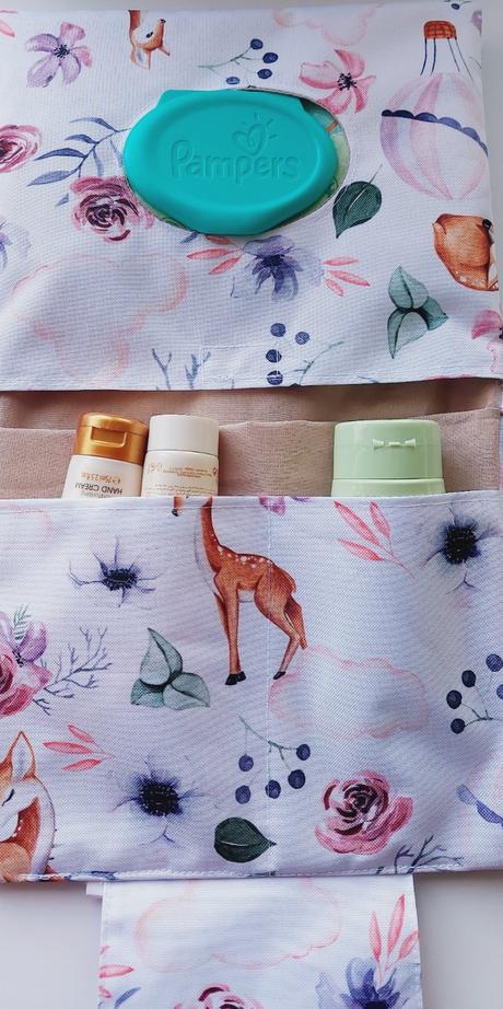 Taštička srnky futrovaná s karabínkou, 