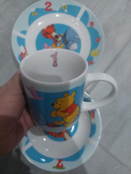 Miska, šálka, tanier macko pu,