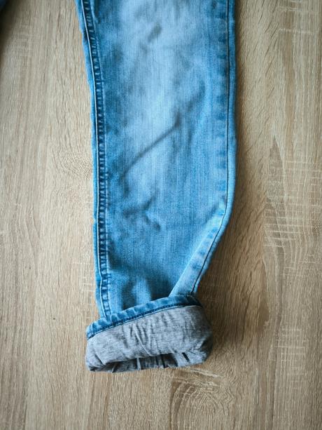 Chlapčenské zateplené rifle h&m 164 - top stav, h&m,164