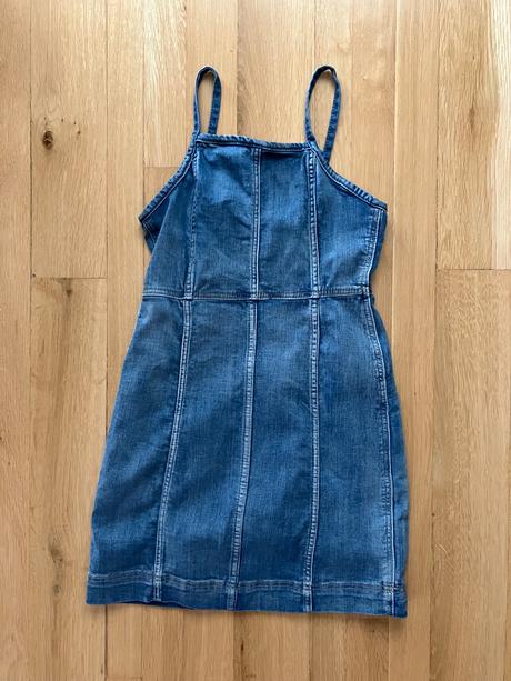 Riflove šaty, h&m,140