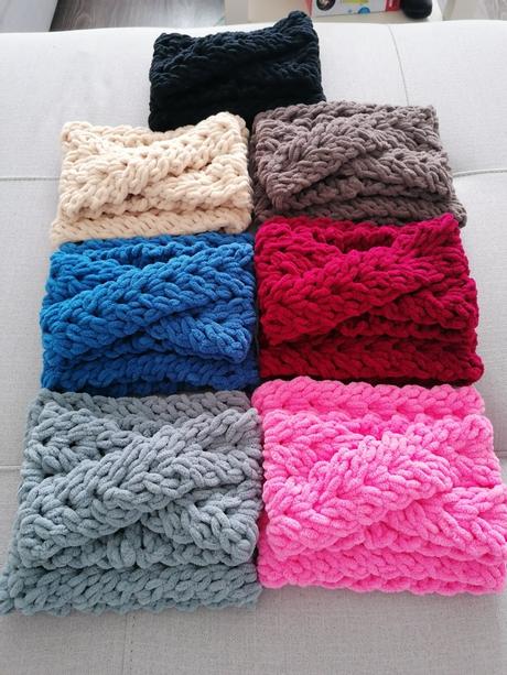 Dámske čelenky + nákrčníky, 