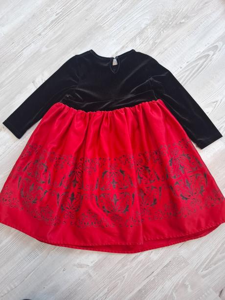 Červené / vianočné šaty, 98