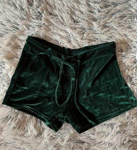 Zamatové kraťasky shein, s