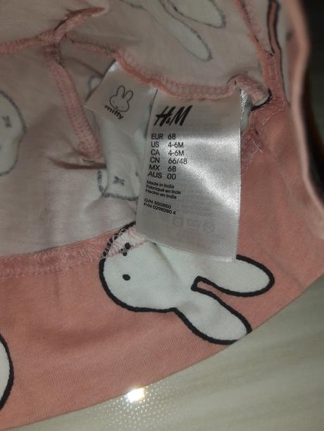 Miffy čiapočka, h&m,68