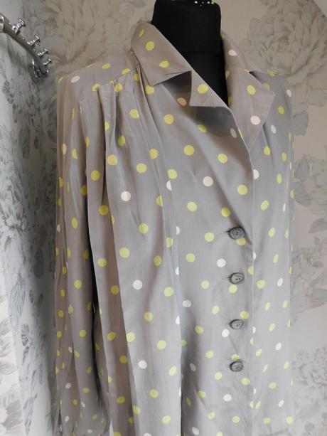 Reine seide bodkovana hodvabna bluzka, 42