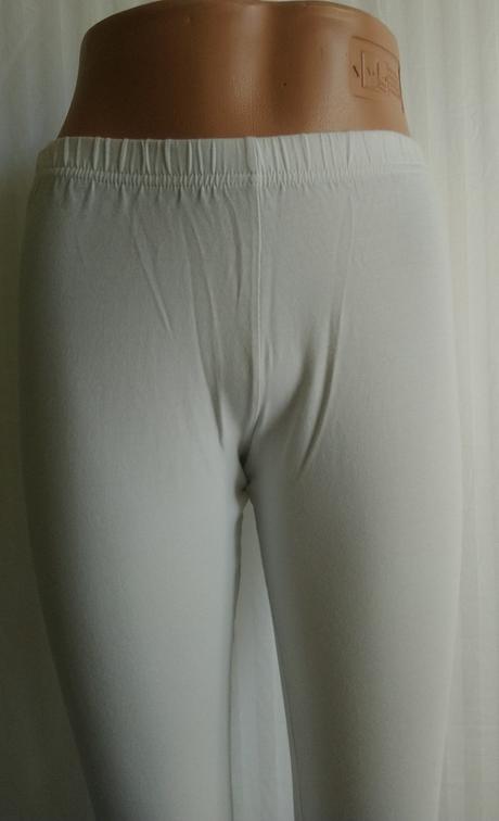 Dámske biele 3/4 legíny, chris line, s