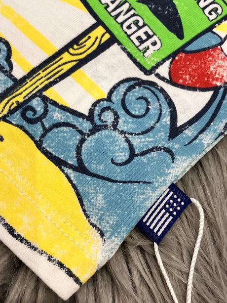 Chlapčenské vzorované tričko biele (6-9 mes.), original marines,68 / 74