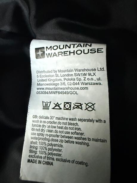 Zimna vetrovka vel s, mountain warehouse,s