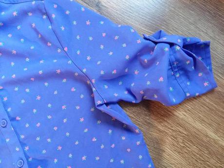 Slivkovomodrá košeľa, blúzka 7-8rokov, 128