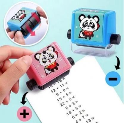 Pečiatky na precvičovanie +/- z matematiky, 