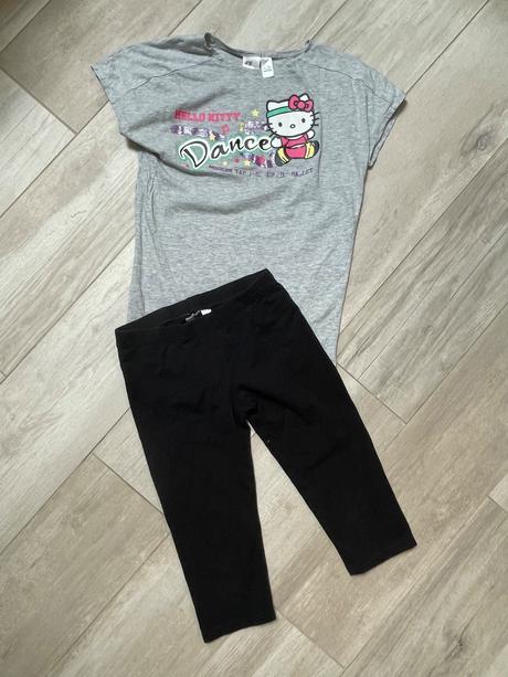Bavlnená súprava hello kitty, h&m,146