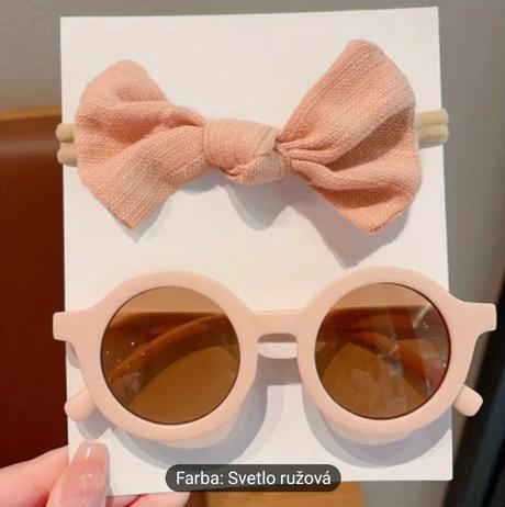 Detská sada okuliare + čelenka, 