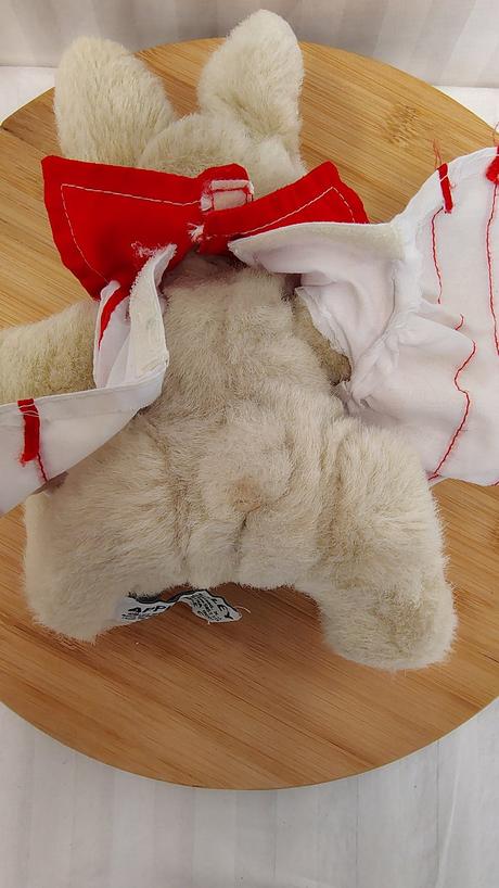 Plyšový zajac v šatách, apple valley, 22 cm, 