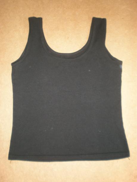 Obyčajné čierne tričko, xs