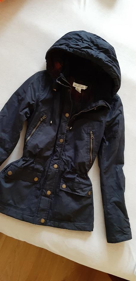 Tmavomodrá parka h&m, h&m,34