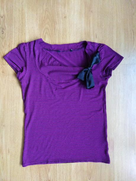 Zb krásne tričko s mašľou, s