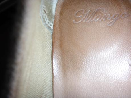 Krémové lodičky mango na platforme, mango,41