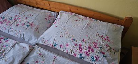 Modré bavlnené obliečky na dvojposteľ, 