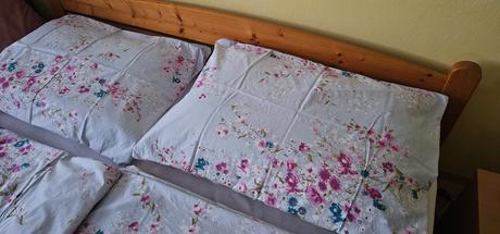 Modré bavlnené obliečky na dvojposteľ,