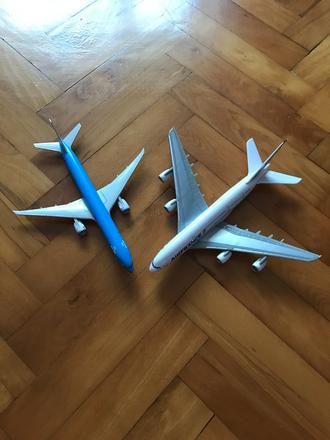 Modely lietadiel klm a air france, 