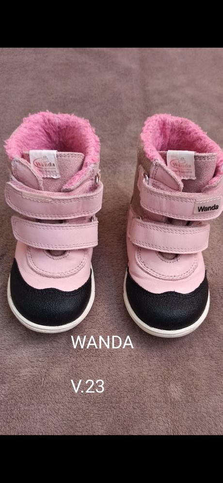 Wanda ružové zimné čižmičky v.23, wanda,23