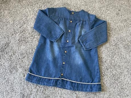 H&m šaty riflové so zapínaním 92, h&m,92