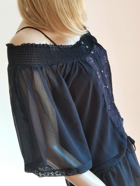 Drei master - krásna hodvábna tunika, xs