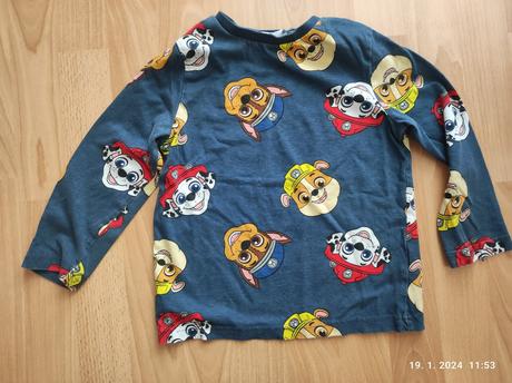 Tričko dlhý rukáv pre chlapca, f&f,110