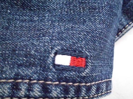 Riflová bunda m-l, tommy hilfiger,m