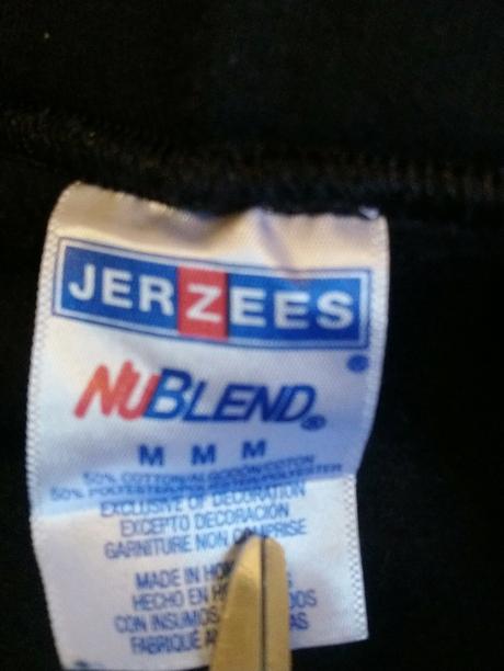 Pánska čierna mikina klokanka, motív, jerzees, m, m