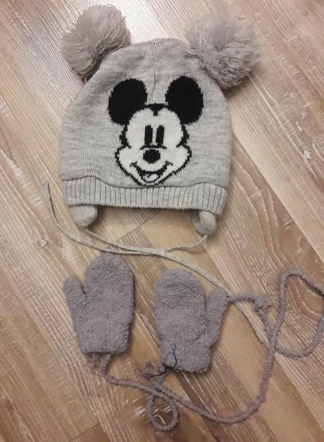 Zimná čiapka mickey+plus 2xrukavičky cena spolu, disney,86