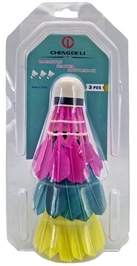 Badmintonové košíky farebné 3ks,