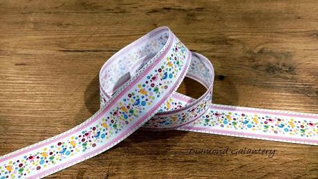 Ozdobná stuha 35 mm - vtáčiky, 