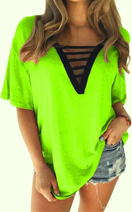 Neónové žlto zelené tričko, v. m/l/xl, xl