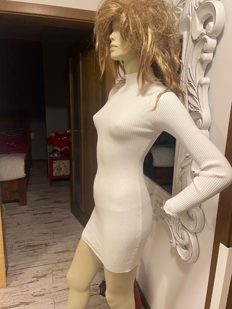 Vrubkovane saty missqued, xs