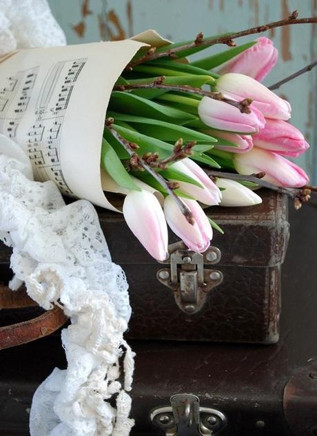 Starý notový papier 5 ks,