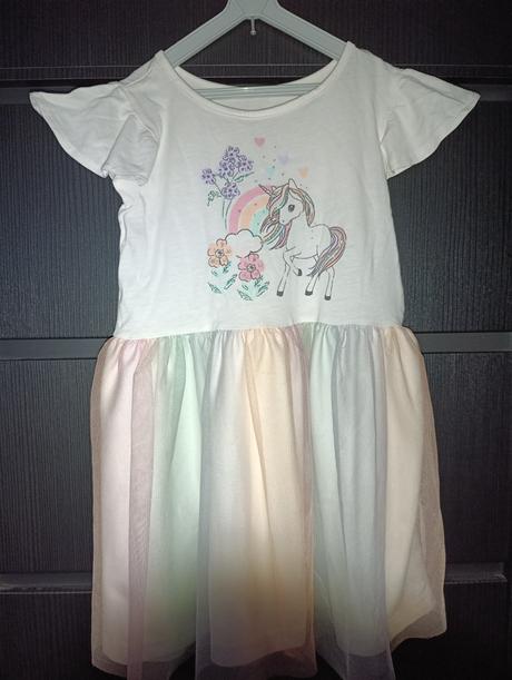 Šaty jednorožec h&m 98/104, h&m,98