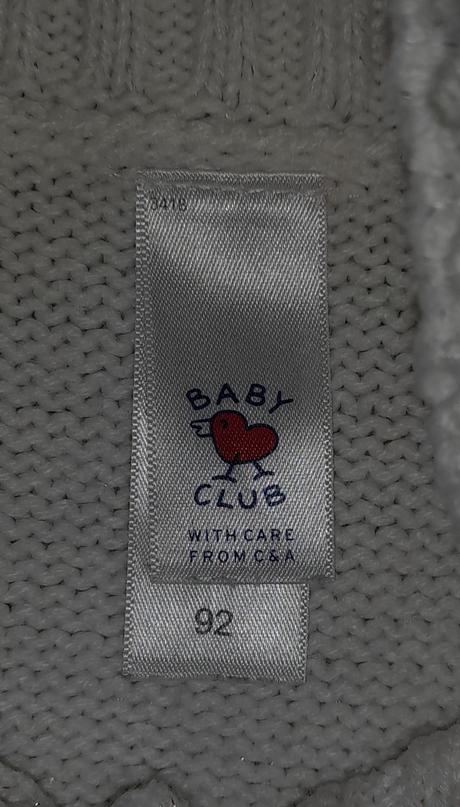 Svetrík na gombíky s opaskom, c&a,92