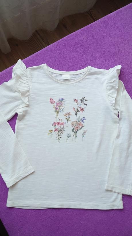 Next nádherné volánikové biele tričko, next,116